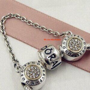 Pandora Silver and Gold safety Chain